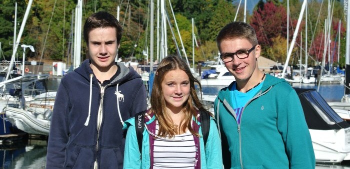 Students at Stanley Park Vancouver Yacht club